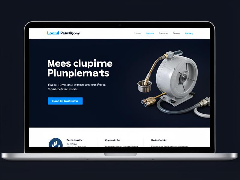 Plumbing company website design sample